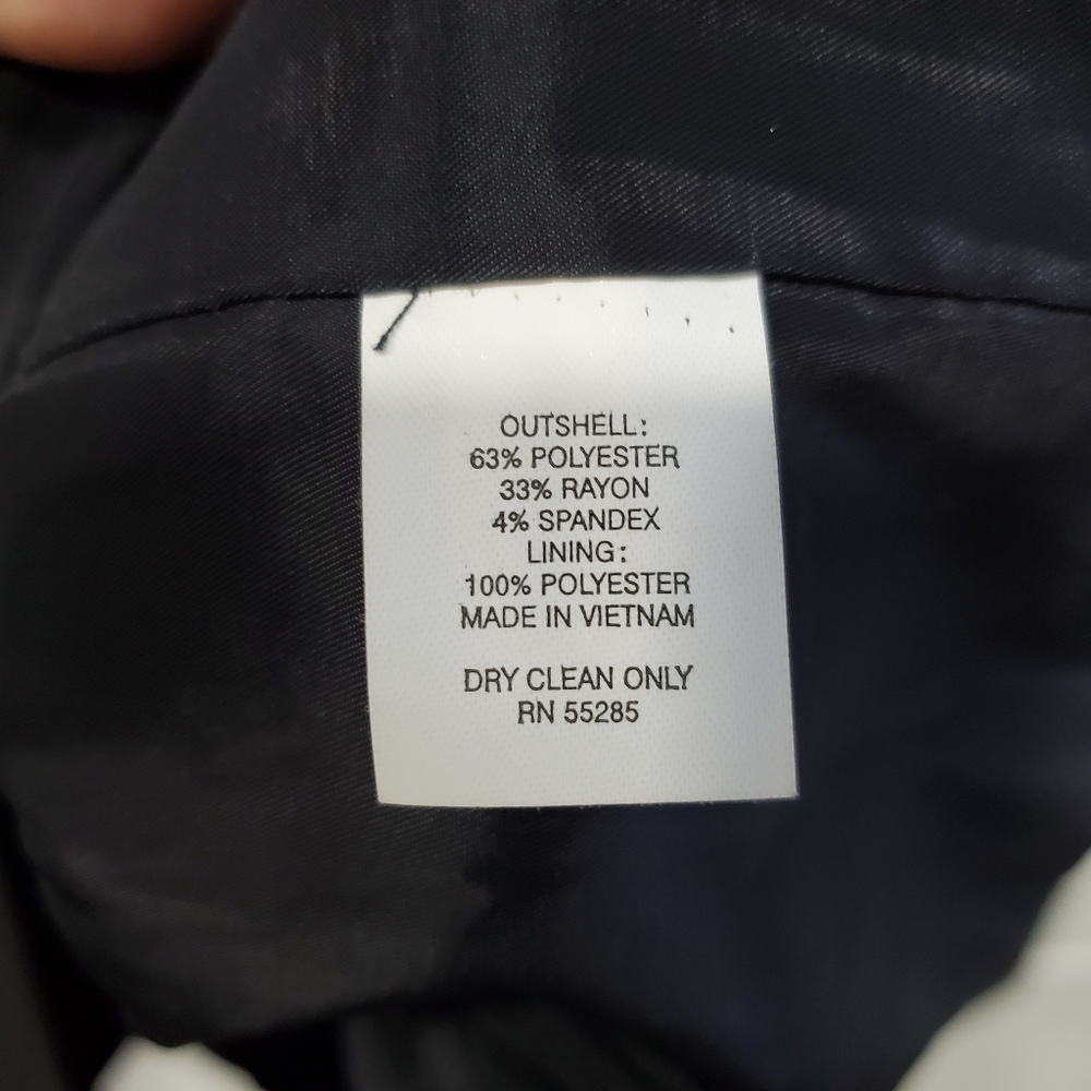 Express | Black Collared Single Button Blazer - image 4